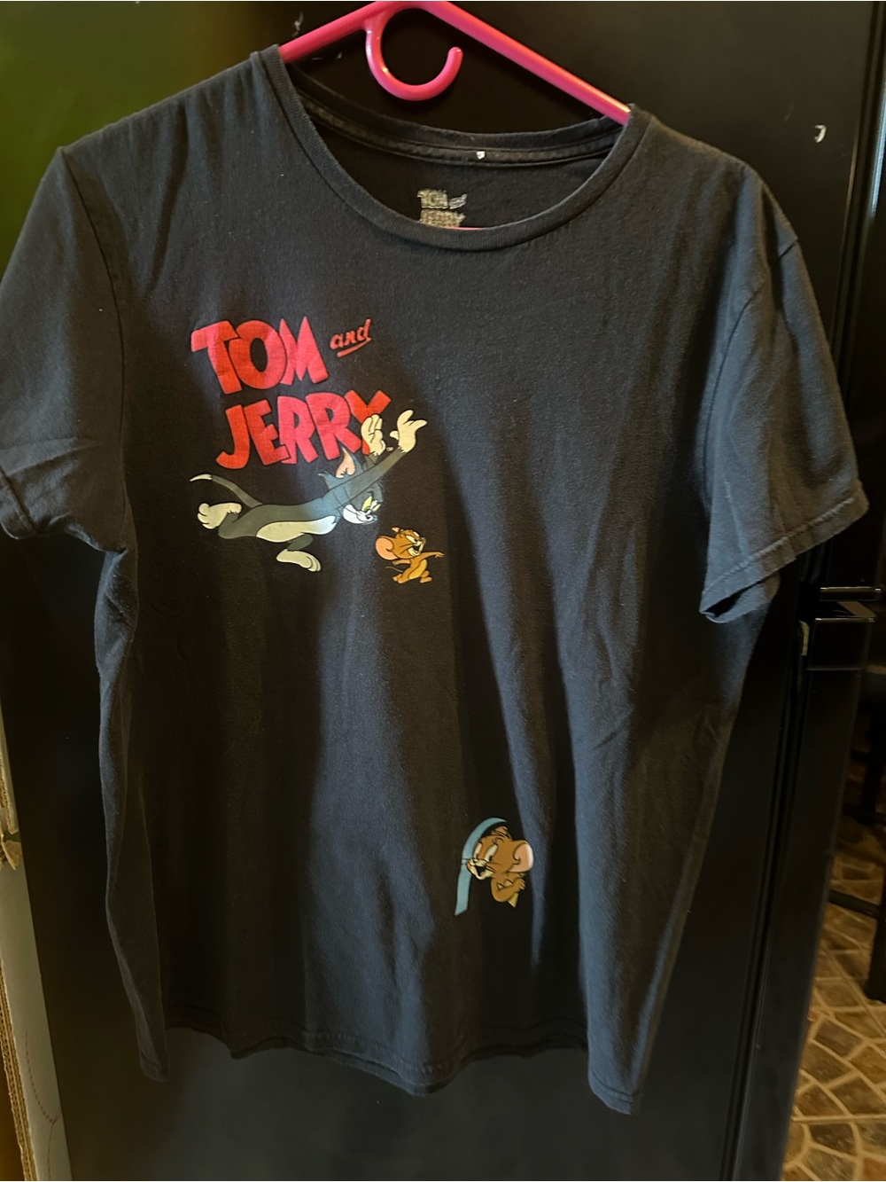 Tom and Jerry Black Kids Graphic Tee